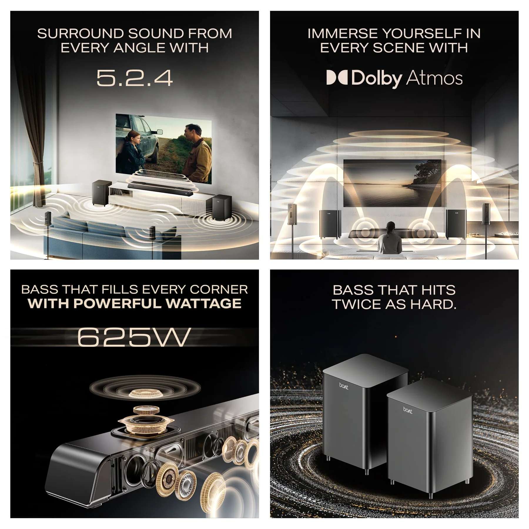 boAt Aavante Prime 5.2.4 6250DA Soundbar – Design, Features, and Performance Review